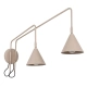 Nox 2 kinkiet 2xE14 taupe z włącznikiem SL.2512 Sollux Lighting