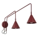 Nox 2 kinkiet 2xE14 burgund z włącznikiem SL.2513 Sollux Lighting