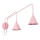 Nox 2 kinkiet 2xE14 różowy z włącznikiem SL.2515 Sollux Lighting
