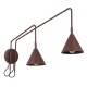 Nox 2 kinkiet 2xE14 brązowy z włącznikiem SL.2519 Sollux Lighting