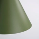 Nox 40 lampa wisząca 1xE27 zielona oliwka SL.2540