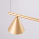 Nox 4L lampa wisząca 4xE14 złota SL.2553