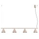Nox 4L lampa wisząca 4xE14 taupe SL.2557 Sollux Lighting