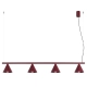 Nox 4L lampa wisząca 4xE14 burgund SL.2558 Sollux Lighting