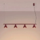 Nox 4L lampa wisząca 4xE14 burgund SL.2558