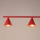 Nox 4L lampa wisząca 4xE14 czerwona SL.2563