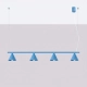 Nox 4L lampa wisząca 4xE14 błękitna SL.2565