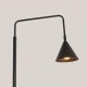Nox lampa podłogowa 1xE14 czarna SL.2582