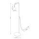 Nox lampa podłogowa 1xE14 burgund SL.2588