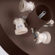 Omiq lampa sufitowa 4xE27 brązowa SL.2286