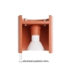 Orbis 1 lampa sufitowa 1xGU10 ochra czerwona SL.2093