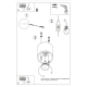 Orbis 1 lampa sufitowa 1xGU10 zielona oliwka SL.2102