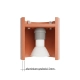 Orbis 2 lampa sufitowa 2xGU10 ochra czerwona SL.2094