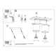 Orbis 2 lampa sufitowa 2xGU10 burgund SL.2097