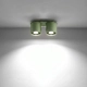 Orbis 2 lampa sufitowa 2xGU10 zielona oliwka SL.2103