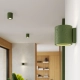 Orbis lampa sufitowa 1xGU10 beton, zielona oliwka SL.1841