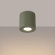 Orbis lampa sufitowa 1xGU10 beton, zielona oliwka SL.1841