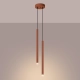 Pastelo 2 lampa wisząca 2xG9 ochra czerwona SL.1525