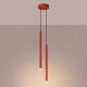 Pastelo 2 lampa wisząca 2xG9 czerwona SL.2142