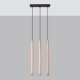Pastelo 3L lampa wisząca 3xG9 drewno SL.1267