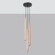 Pastelo 3P lampa wisząca 3xG9 drewno SL.1268