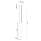 Pastelo 3P lampa wisząca 3xG9 beton SL.1273