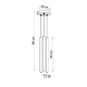 Pastelo 3P lampa wisząca 3xG9 błękitna SL.2151