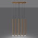 Pastelo 5L lampa wisząca 5xG9 złota SL.1173
