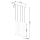 Pastelo 5L lampa wisząca 5xG9 drewno SL.1269