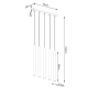Pastelo 5L lampa wisząca 5xG9 beton SL.1274