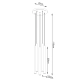 Pastelo 5P lampa wisząca 5xG9 drewno SL.1270