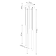 Pastelo 5P lampa wisząca 5xG9 beżowa SL.1516