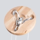 Pekka 3P lampa wisząca 3xG9 biała, naturalne drewno SL.1391