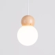 Pekka 3P lampa wisząca 3xG9 biała, naturalne drewno SL.1391