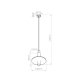 Pelta 1 lampa wisząca 1xGU10 czarna, beżowa SL.1882