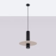 Pelta 1 lampa wisząca 1xGU10 czarna, beżowa SL.1882