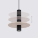 Pelta 1 lampa wisząca 1xGU10 czarna, beżowa SL.1882