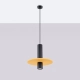 Pelta 1 lampa wisząca 1xGU10 czarna, żółta SL.1883