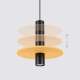 Pelta 1 lampa wisząca 1xGU10 czarna, żółta SL.1883