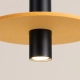 Pelta 1 lampa wisząca 1xGU10 czarna, żółta SL.1883