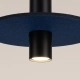 Pelta 1 lampa wisząca 1xGU10 czarna, granatowa SL.1884