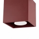Quad 1 lampa sufitowa 1xGU10 burgund SL.2111