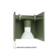 Quad 1 lampa sufitowa 1xGU10 zielona oliwka SL.2115