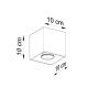 Quad 1 lampa sufitowa 1xGU10 zielona oliwka SL.2115