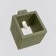 Quad kinkiet 1xG9 beton, zielona oliwka SL.1843