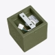 Quad lampa sufitowa 1xGU10 beton, zielona oliwka SL.1845