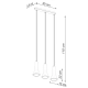 Rea 3L lampa wisząca 3xE14 beton SL.1225