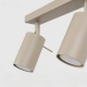 Ring 2 lampa sufitowa 2xGU10 taupe SL.2154