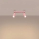 Ring 2 lampa sufitowa 2xGU10 różowa SL.2172