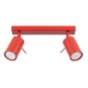 Ring 2 lampa sufitowa 2xGU10 czerwona SL.2190 Sollux Lighting
